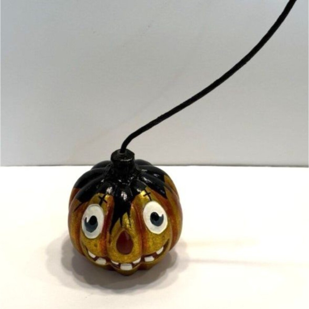 Vintage Christopher Radko Junior Jack Jack-O-Lantern Ornament Holder Pumpkin